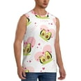 thumbnail image 2 of Easygdp Avocado Lovers Men's Breathable Tank Tops Sleeveless Sporty T Shirts for Basketball, Mountaineering, Bodybuilding -XX-Large, 2 of 8