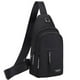 thumbnail image 2 of Bolsa de pecho de moda negra con orificio para USB y auriculares, mochila con correa cruzada multipropósito, 2 of 8