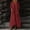 Wine, variant on Ayolanni Pleated Fall Dresses for Women 3/4 Sleeve Solid Cotton Linen V-Neck Long A-Line Dress Lightweight Casual Holiday Sundress with Pockets Blue L