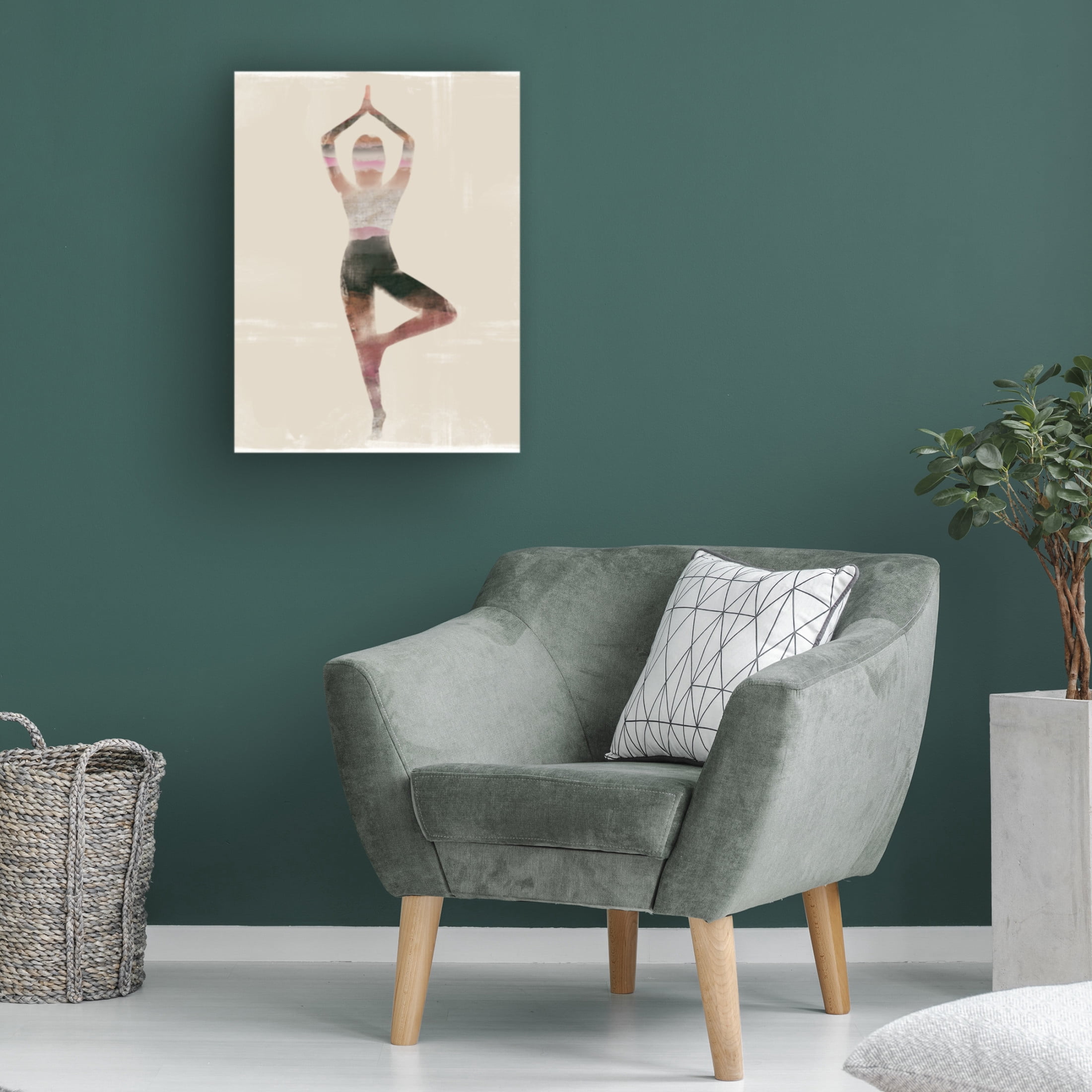 Trademark Fine Art Judi Bagnato  Morning Yoga Pose I Canvas Wall Art