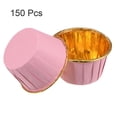 thumbnail image 3 of Uxcell Pink Gold Cupcake Cups, Aluminum Foil Standard Cupcake Liners 150 Pack, 3 of 6