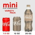 thumbnail image 2 of Coca-Cola Mini Can Variety Pack, 7.5 fl oz Cans, 30 Pack (10 Classic Coke, 10 Diet Coke, 10 Sprite) | Mini Soda Cans for Parties, Lunches, 2 of 5