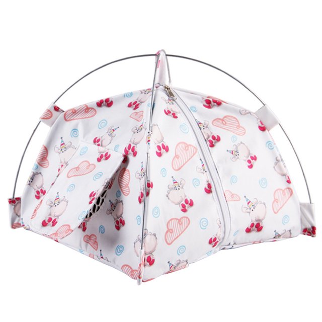 CSChome Hamster Tent Hamster Tent Three-Dimensional Large Space Cartoon Pattern Guinea Pigs Squirrel Sleeping House Supplies