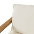 thumbnail image 6 of GDF Studio Camak Outdoor Acacia Wood Club Chair with Cushions, Teak and Beige, 6 of 8