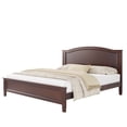 thumbnail image 2 of Euroco Wood Full Size Platform Bed, Espresso, 2 of 9