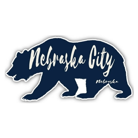 

Nebraska City Nebraska Souvenir 3x1.5-Inch Fridge Magnet Bear Design