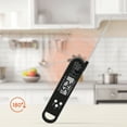 thumbnail image 3 of Digital Meat Thermometer, Foldable Instant Read Food Thermometer, Cooking Thermometer for Home and Kitchen, Turkey, and Beef Black,6.0x1.3x0.7 inch, 3 of 5