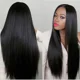 thumbnail image 2 of Peluca de pelo largo negro para mujer, estilo europeo americano, rizada, recta, de fibra africana, venta al por mayor, de origen no africano, 2 of 4