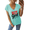 1-Blue, variant on GIFFIMY Women's Positive Faith Graphic V-Neck Short Sleeve T-Shirt White Standard Fit Everyday Top