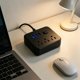 thumbnail image 5 of Regleta de enchufes múltiple con 3 tomas de corriente alterna y 3 puertos USB – Regleta compacta de viaje para el hogar, la oficina y el hotel, protector contra sobretensiones con cable largo, 5 of 6