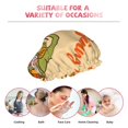 thumbnail image 6 of KLL Gnomes Happy Thanksgiving Pattern Shower Cap & Bath Cap for Women,Reversible Oversized Waterproof Shower Caps for all Hair Lengths,Elastic Reusable Bathing Hair Cap, 6 of 6