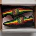 thumbnail image 3 of Rasta Shoes Men Women Reggae Sneakers Breathable Casual Sport Tennis Running Shoes Black Size 12, 3 of 5