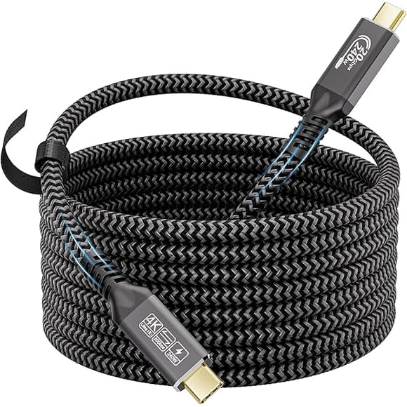 LujingZ 3m USB C Cable,20Gbps USB 3.2 Gen2x2 Compatible Thunderbolt 4 Thunderbolt 3, USBC Charger 240W 48V/5A 5K@ 60Hz USB C Display Cable For i-Phone 15,MacBook, Laptops