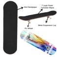 thumbnail image 2 of Skateboards for Beginners original alcohol ink white 31"x8" Maple Double Kick Concave Boards Complete Skateboards Outdoor for Adults family friends Gifts, 2 of 5