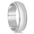 thumbnail image 2 of SZUL Women's 6mm Milgrain Edge Comfort Fit Wedding Band in 14K White Gold, 2 of 4