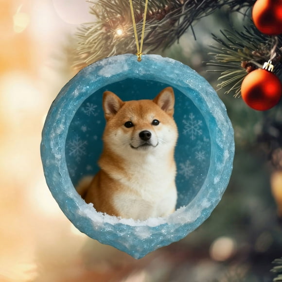 Christmas Animals Print Acrylic Hanging Christmas Gifts For Family Colleagues Christmas Tree Decoration