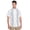 Brilliant White, variant on Café Luna Men's and Big Men's Panel Printed Short Sleeve Woven Shirt, Sizes S-4X