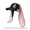 thumbnail image 3 of Distressed Baseball Hat with Rabbit Ears Sunproof Visors Hat for Spring Camping Adult Outdoor Breathable Cycling Hat Denim blue two tone, 3 of 4