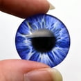 thumbnail image 3 of Intense Ice Blue Human Inspired Glass Eyes, 3 of 9