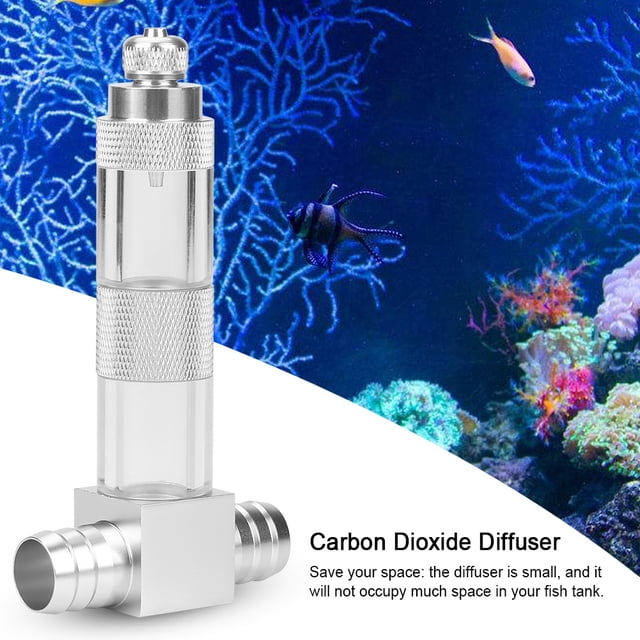 Difusor de dióxido de carbono, atomizador de CO2 Difusor de burbujas de dióxido de carbono Tanque de hierba Difusor de dióxido de carbono de alta capacidad Jadeshay A