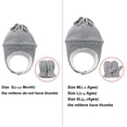 thumbnail image 5 of Zando Baby Boys Winter Hats and Gloves Sets Warm Polar Fleece Earflap Beanie Hat Light Gray XL, 5 of 5