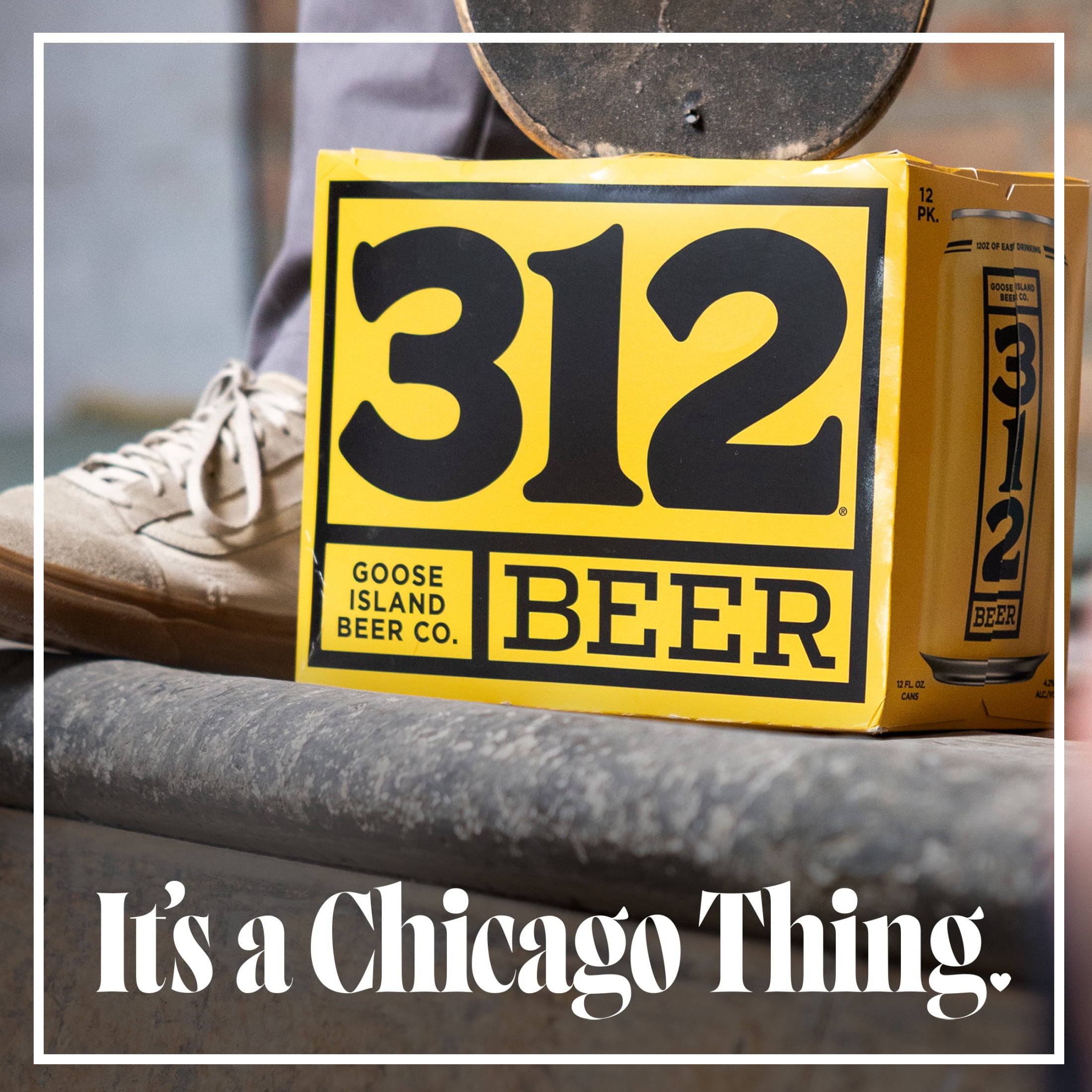 Goose Island 312 Urban Wheat Ale Craft Beer, 6 pack Beer, 12 fl oz Glass Bottles, 4.2% ABV