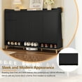 thumbnail image 4 of 4-Door Shoe Cabinet with Adjustable Shelves, Wooden Shoe Storage Cabinet with One Drawer and 3 Bottom Compartments, Sideboard Cabinet for Entryway, Living Room, 4 of 7