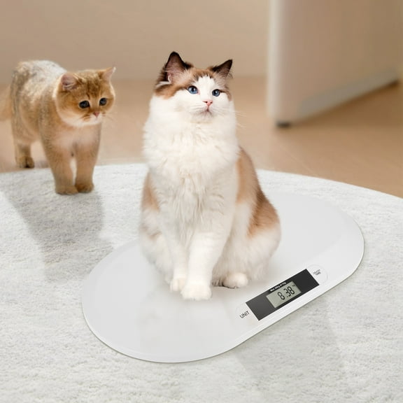 LINFANG Accurate Baby Scale Multifunctional Digital Pet Scale with Tare Function and Wide LCD Display for Newborn Small Cat and Dog