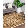 thumbnail image 4 of Unique Loom Kashan Tapis Traditionnel Floral, 4 x 6 Pieds, Ivoire/tan, 4 of 10