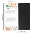 thumbnail image 2 of Inkdotpot Pack of 6 Funny Magnetic Dry Erase List For Fridge, Wipe Clean w/ NoStain, Quick Notes Shopping & Grocery List Whiteboard for Fridge, 8.75" x 3.8"(Floral ), 2 of 6
