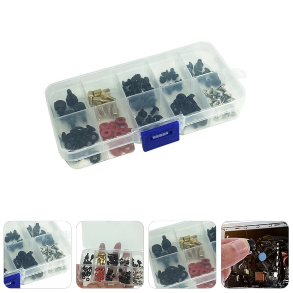 OFFIGAM Computer Case Screw Kit, 1 Set Assorted Colors, Ideal for PC Assembly, Repair, and Replacement Hardware