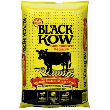 Black Kow Composted Cow Manure 1 cu. ft. Bag 35 Lbs