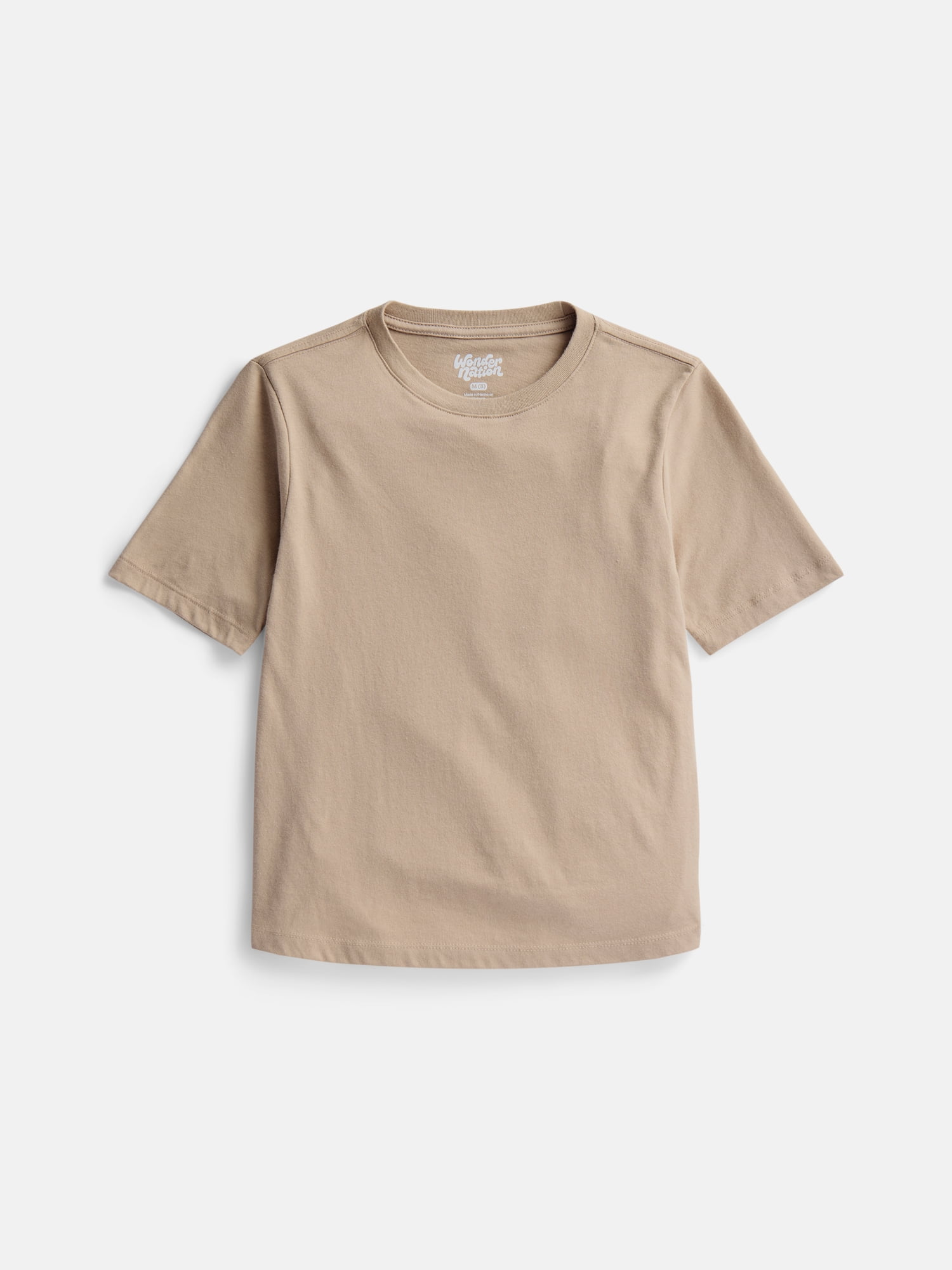 Wonder Nation Boys' Kid Tough Tee with Short Sleeves, Sizes XS-XXL & Husky