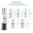thumbnail image 2 of Smart Cylinder Lock Intelligent Biometric Fingerprint Scanner Keyless Electronic Fingerprint Door Lock Password Digital Lock Code -theft Door Electric Lock, 2 of 6