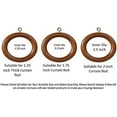 thumbnail image 2 of Galaxy Indiacraft Wooden Curtain Rings For 1.25 to 2.5 Inch Curtain Rod (24, Inner Dia 1.7 Inch), 2 of 2