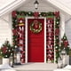 thumbnail image 5 of Pancarta Navideña para Puerta de Porche | Letrero de Tela de Feliz Navidad de 180 X 30 Cm | Pancarta de Bienvenida Navideña de Nailon con Copos de Nieve de Papá Noel y Renos para Decoración de Pared,, 5 of 6