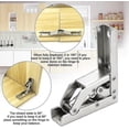 thumbnail image 3 of Bisagra plegable de 2 piezas de acero laminado en frío, resistente al óxido, duradera, bisagra de puerta de 90 grados con tornillos, bisagra de armario plegable impermeable para ar, 3 of 5