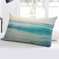 thumbnail image 5 of Turquoise Ocean Throw Pillow Cover 20 x 26 Inch Decorative Pillow Cover Vintage Summer Sea Waves Lumbar Pillowcase Seasonal Rectangle Cushion Case for Couch Sofa Bed Living Room, 5 of 7