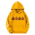 thumbnail image 4 of Hellosay Girls Halloween Clothes Pumpkin Holiday Tops Hooded Pullover Festival Tops Winter Happy Funny Streetwear, 4 of 4