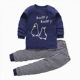 thumbnail image 5 of CAUYDY Toddler Pajamas Cotton Kids Pajamas for Boys Girls Long Sleeve Pajama Set 2 Piece Snug Fit Pjs Set(L101-Navy,1-2 Y), 5 of 6