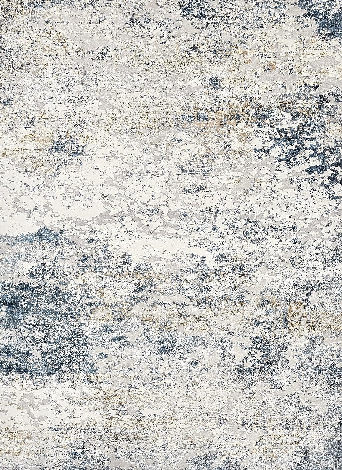 Toyoso Area Rug Living Room Rugs - 6x9 Large Soft Indoor Neutral Modern Abstract Low Pile Washable Rug Carpet for Bedroom Dining Room Farmhouse Home Office -