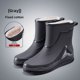 thumbnail image 1 of Zapatos de lluvia impermeables para hombre, zapatos de trabajo antideslizantes para exteriores, Botas de lluvia cálidas de algodón con forro polar, calzado de cocina para hombre, 1 of 3