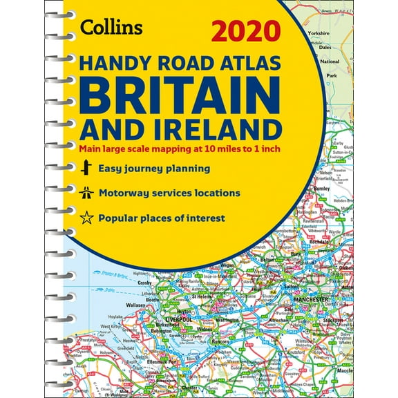 2020 Collins Handy Road Atlas Britain and Ireland, (Spiral-Bound)