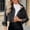 Black, variant on Women Slim Short Long Sleeve Casual Trendy Solid Color Washed Denim Jacket Top Women's Coat Womens Jackets Casual Casual Outdoor Jacket Women Jackets for Women Work Casual Thin Wool Jacket Women