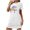 White, variant on HomeGardon Women's Sleepwear Nightgowns for Women,Fashion Print Medium Length Dress Oversized Short Nightgown Fashion Chest Print Short Sleeve Nightdress,S-XXL