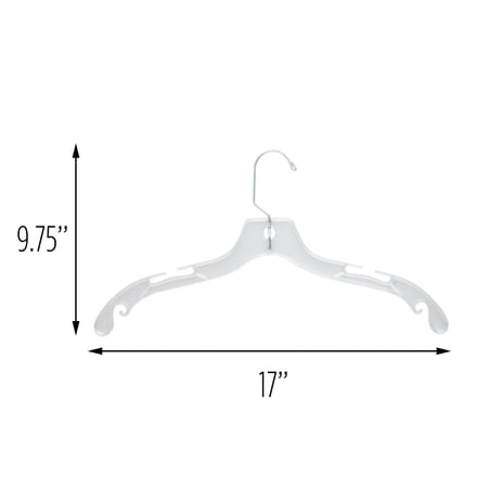Honey Can Do Crystal Cut Dress Clothes Hangers, Clear (Pack of 8)