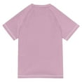 thumbnail image 6 of FORMRS Boys Rash Guard with Short Sleeves UPF 50+ Swim Shirts Sizes 3-12T, Pink Gingerbread Houses, 6 of 6