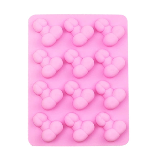 Silicona Sexy Y Divertido De 12 Cavidades, Molde Antiadherente Para Pasteles, Bandeja Para Hornear Para Diy, Pastel, Gelatina, Chocolate Serendint HA042059-02