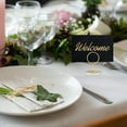 thumbnail image 4 of 30 Pack Gold Table Number Holders with Clear Base – Metal Place Card Holders for Table, Photo Picture Stands Card Holders for Wedding Party Banquet Restaurant Events (Gold), 4 of 6