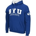 thumbnail image 2 of Men's Colosseum Royal BYU Cougars Double Arch Pullover Hoodie, 2 of 3